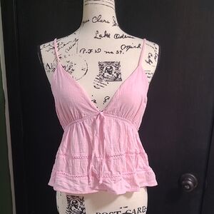 Wild Fable Light Pink Textured Top